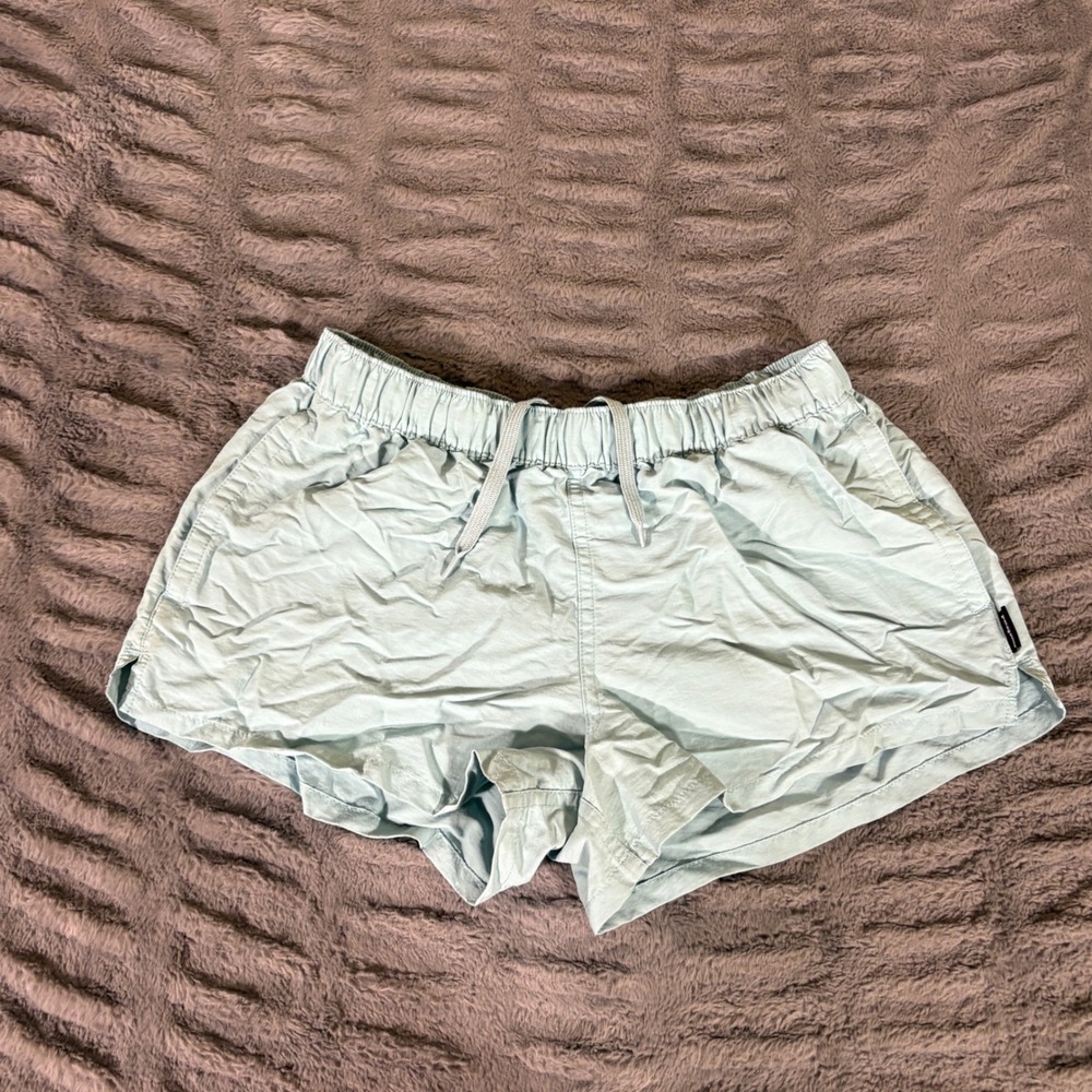 Patagonia Baggies Shorts Womens Small Light Blue Nylon 2.5 Inseam 57042